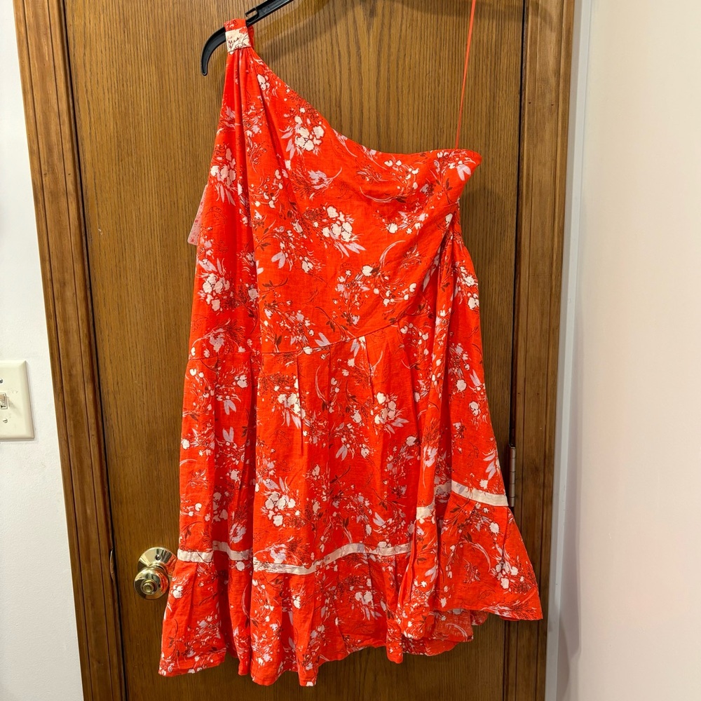 NWT free people All Mine dress in cherry combo, size large - Picture 2 of 11